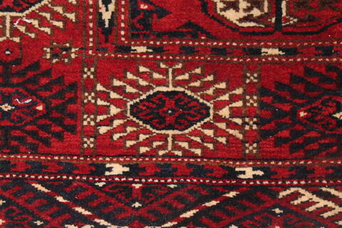 Turkman Red Hand Knotted 37 X 58  Area Rug 400-26686 Image 8