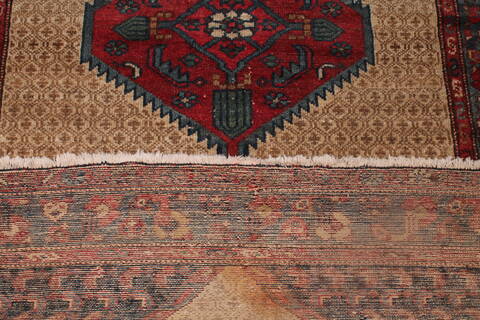 Koliai Beige Square Hand Knotted 36 X 42  Area Rug 400-26688 Image 10