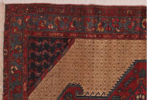 Koliai Beige Square Hand Knotted 36 X 42  Area Rug 400-26688 Image 3