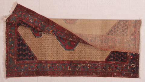Koliai Beige Square Hand Knotted 36 X 42  Area Rug 400-26688 Image 5