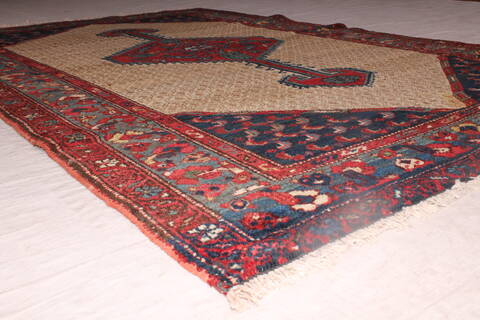 Koliai Beige Square Hand Knotted 36 X 42  Area Rug 400-26688 Image 6