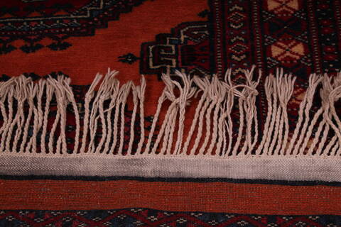 Turkman Orange Hand Knotted 51 X 86  Area Rug 400-26697 Image 4