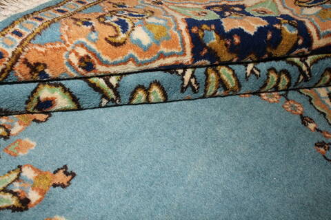 Kerman Blue Hand Knotted 50 X 82  Area Rug 400-26703 Image 7