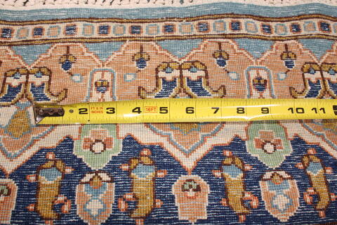 Kerman Blue Hand Knotted 50 X 82  Area Rug 400-26703 Image 5