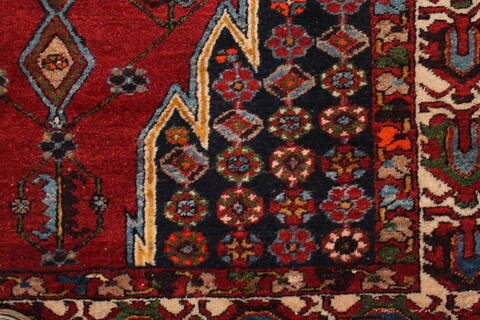 Mazlaghan Red Hand Knotted 45 X 66  Area Rug 400-26705 Image 6