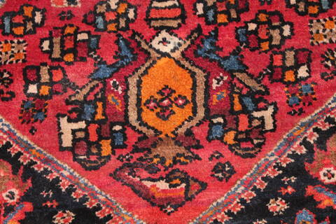 Qashqai Blue Runner Hand Knotted 411 X 106  Area Rug 400-26709 Image 11