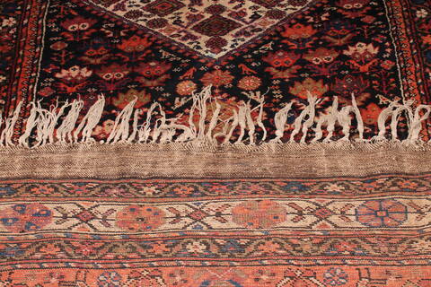 Qashqai Blue Runner Hand Knotted 411 X 106  Area Rug 400-26709 Image 12