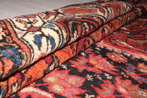 Qashqai Blue Runner Hand Knotted 411 X 106  Area Rug 400-26709 Image 15