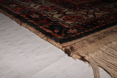 Qashqai Blue Runner Hand Knotted 411 X 106  Area Rug 400-26709 Image 6