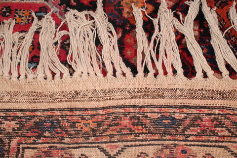 Qashqai Blue Runner Hand Knotted 411 X 106  Area Rug 400-26709 Image 7