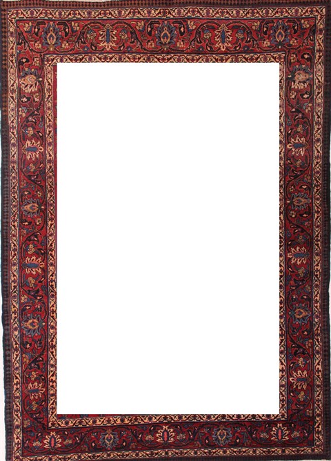 Tabriz Red Hand Knotted 71 X 102  Area Rug 400-26712 Image 10
