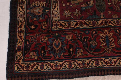 Tabriz Red Hand Knotted 71 X 102  Area Rug 400-26712 Image 18