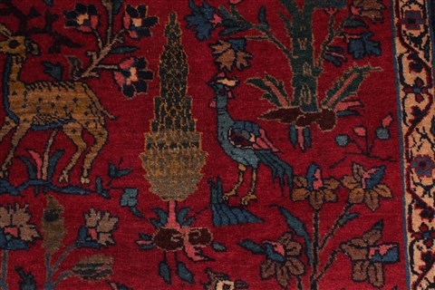 Tabriz Red Hand Knotted 71 X 102  Area Rug 400-26712 Image 21