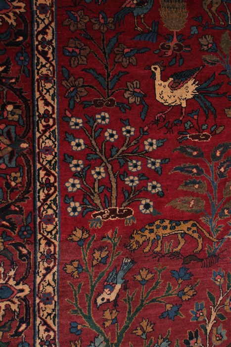 Tabriz Red Hand Knotted 71 X 102  Area Rug 400-26712 Image 6