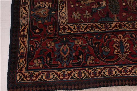 Tabriz Red Hand Knotted 71 X 102  Area Rug 400-26712 Image 8
