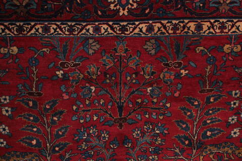 Tabriz Red Hand Knotted 71 X 102  Area Rug 400-26712 Image 9
