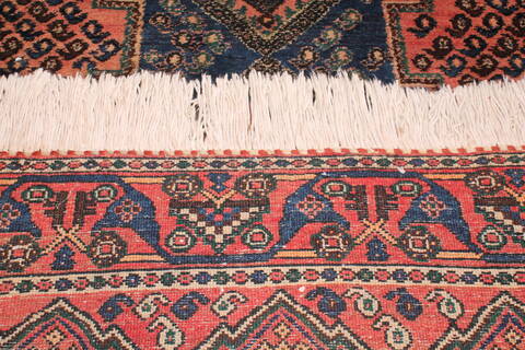 Afshar Purple Hand Knotted 53 X 611  Area Rug 400-26718 Image 1