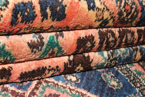Afshar Purple Hand Knotted 53 X 611  Area Rug 400-26718 Image 4
