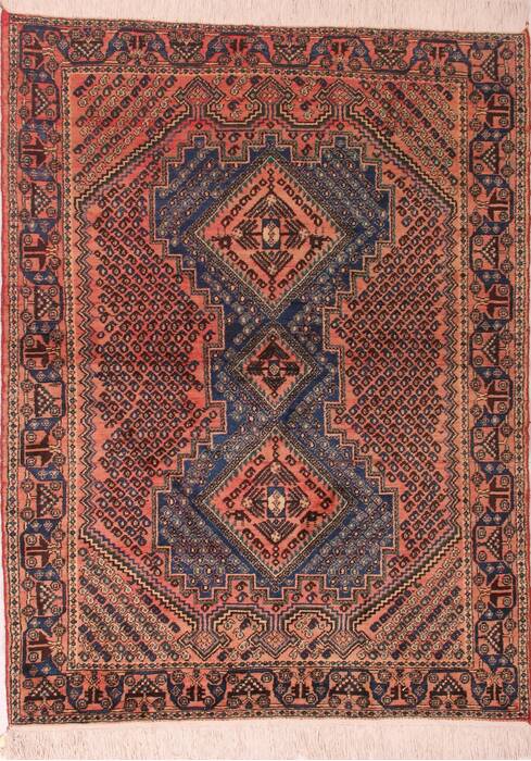 Afshar Purple Hand Knotted 53 X 611  Area Rug 400-26718 Image 0