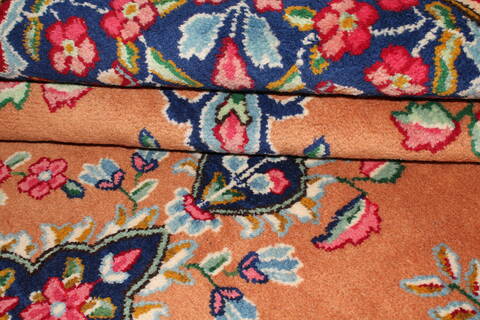 Kerman Orange Hand Knotted 64 X 810  Area Rug 400-26720 Image 5