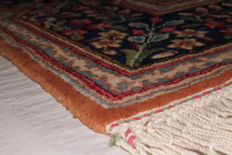 Kerman Orange Hand Knotted 64 X 810  Area Rug 400-26720 Image 9