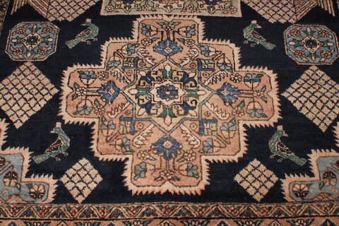 Abadeh Blue Hand Knotted 68 X 911  Area Rug 400-26721 Image 7