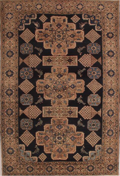 Abadeh Blue Hand Knotted 68 X 911  Area Rug 400-26721 Image 0