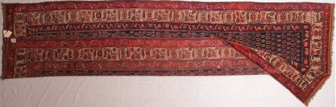 Meshkin Blue Hand Knotted 64 X 184  Area Rug 400-26738 Image 4