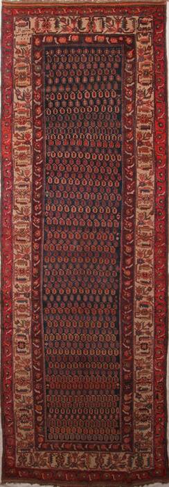 Meshkin Blue Hand Knotted 64 X 184  Area Rug 400-26738 Image 0