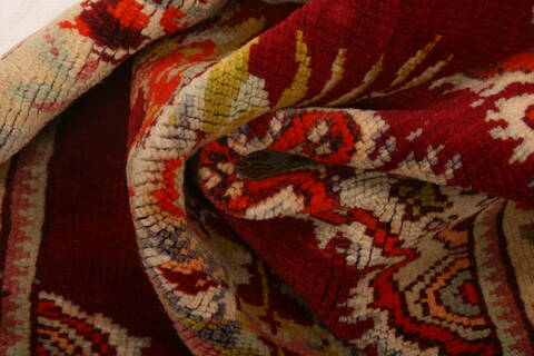 Milas Red Hand Knotted 211 X 44  Area Rug 100-26743 Image 2