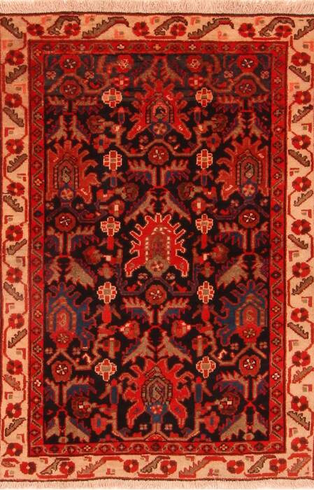 Malayer Blue Hand Knotted 31 X 46  Area Rug 100-26755 Image 0