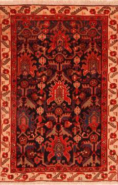 Persian Malayer Blue Rectangle 3x4 ft Wool Carpet 26755