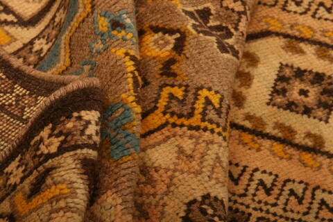 Yalameh Orange Hand Knotted 39 X 51  Area Rug 100-26767 Image 3