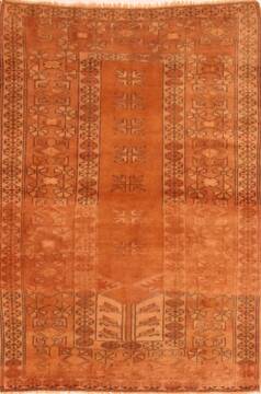 Shirvan Brown Hand Knotted 3'3" X 4'10"  Area Rug 100-26797