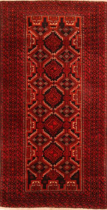 Baluch Red Hand Knotted 37 X 611  Area Rug 100-26798 Image 0