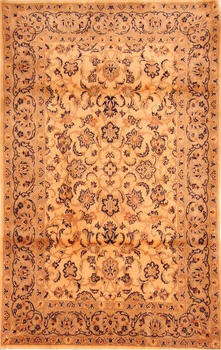 Tabriz Beige Hand Knotted 40 X 64  Area Rug 100-26799 Image 0