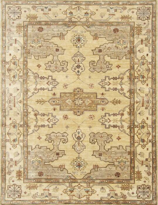 Oushak Brown Hand Knotted 510 X 78  Area Rug 250-26800 Image 0