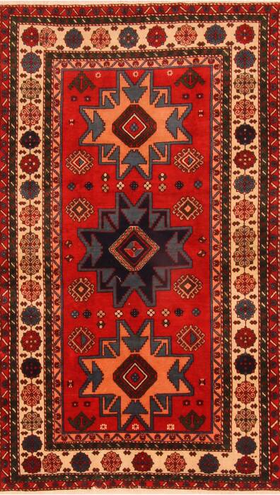 Shirvan Red Hand Knotted 38 X 63  Area Rug 100-26809 Image 0