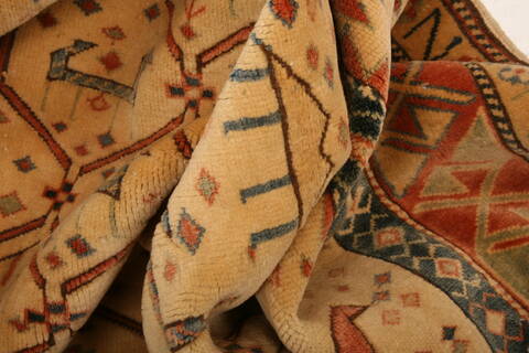Shirvan Brown Hand Knotted 47 X 56  Area Rug 100-26811 Image 2