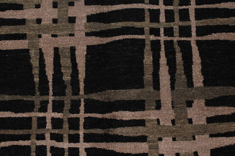 Modern Beige Hand Knotted 59 X 710  Area Rug 250-26812 Image 7