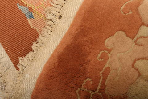 Asian Inspired Brown Hand Knotted 210 X 49  Area Rug 100-26814 Image 3