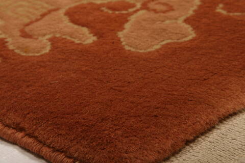 Asian Inspired Brown Hand Knotted 210 X 49  Area Rug 100-26814 Image 8