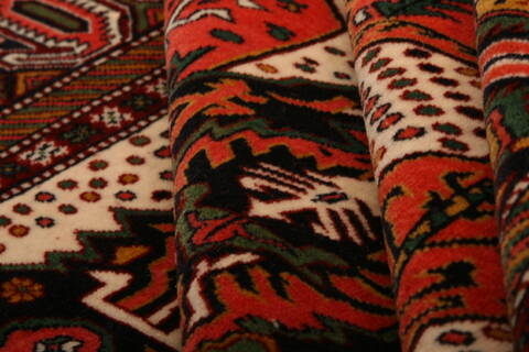 Kurdi Red Hand Knotted 42 X 56  Area Rug 100-26826 Image 4