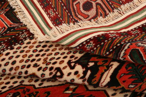 Kurdi Red Hand Knotted 42 X 56  Area Rug 100-26826 Image 5