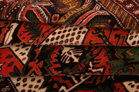 Kurdi Red Hand Knotted 42 X 56  Area Rug 100-26826 Image 6