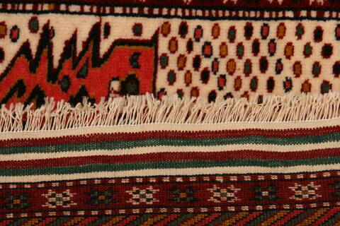 Kurdi Red Hand Knotted 42 X 56  Area Rug 100-26826 Image 8