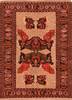 Kurdi Red Hand Knotted 42 X 56  Area Rug 100-26826 Thumb 0