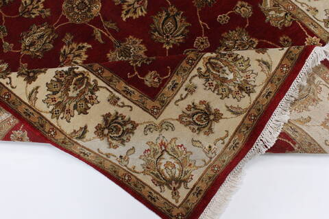 Kashan Beige Hand Knotted 55 X 82  Area Rug 250-26829 Image 1