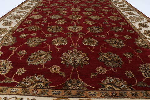 Kashan Beige Hand Knotted 55 X 82  Area Rug 250-26829 Image 3