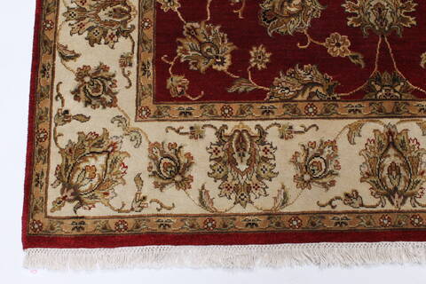 Kashan Beige Hand Knotted 55 X 82  Area Rug 250-26829 Image 6